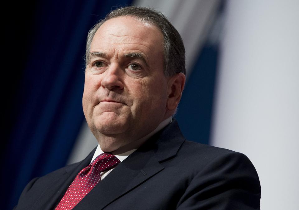 "[Gay marriage] is not just a political issue, <a href="http://www.cnn.com/2015/02/01/politics/huckabee-gay-marriage/" target="_blank">it's a biblical issue</a>. It's like asking somebody who's Jewish to start serving bacon-wrapped shrimp in their deli."&nbsp;&nbsp;<br /><br />&ldquo;If we&rsquo;re determined to change the definition of marriage to accommodate how people feel and what they wish to do because of their mutual consent, then <a href="http://www.huffingtonpost.com/2013/07/01/mike-huckabee-gay-marriage-polygamy_n_3530188.html" target="_blank">we should immediately release those incarcerated</a> for practicing polygamy or bigamy. And, frankly, let&rsquo;s make all consensual adult behaviors legal, whether prostitution, assisted suicide, or even drinking 16 ounce sodas in New York City.&rdquo;