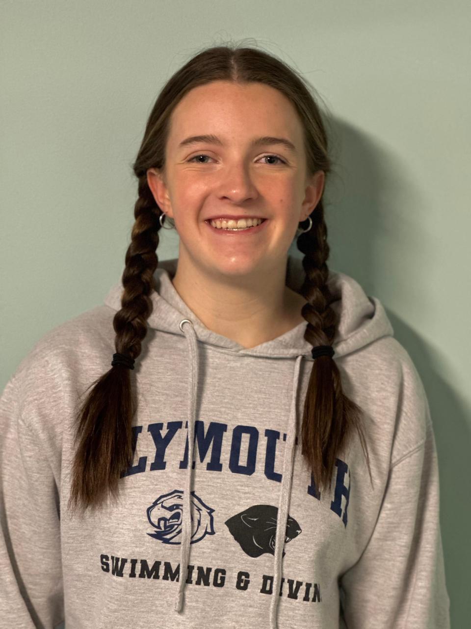 Plymouth's Molly St. Gelais was selected to The Patriot Ledger/Enterprise's swimming All-Scholastic team for the 2023-24 season.