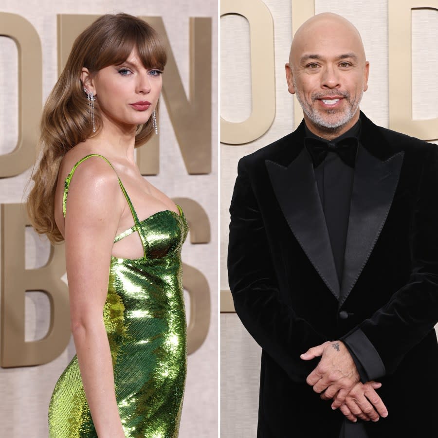 Taylor Swift Looks Irritated After Golden Globes Host Jo Koy Makes NFL Joke