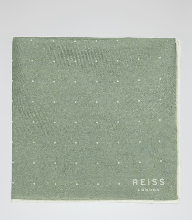 Reiss HIGGS dotted pocket square