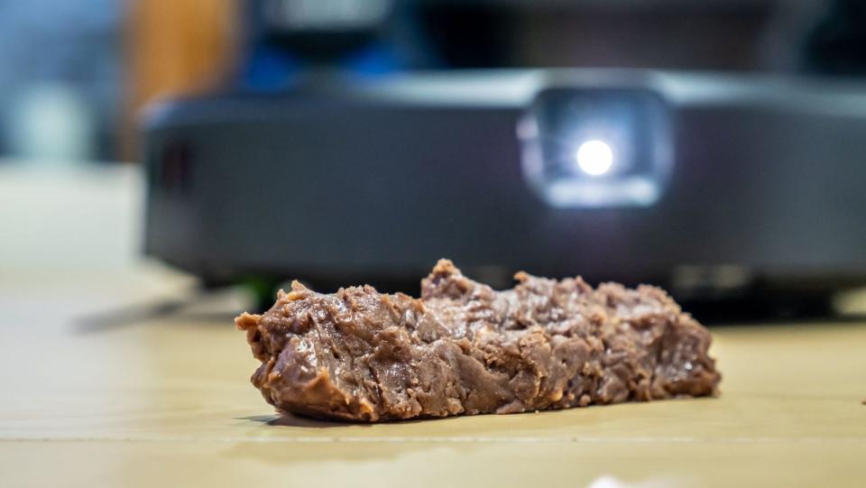 We tested the j7+’s object avoidance with (fake) poop.