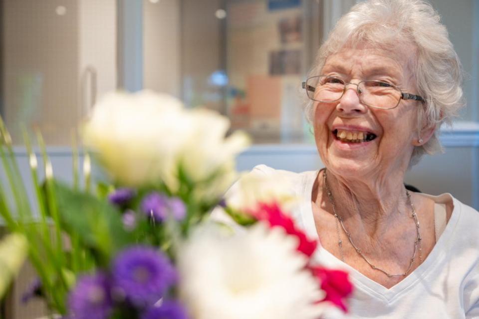 Eastern Daily Press: Bringing the wider community, such as local school children, into Oakwood House for visits always puts a smile on residents' faces