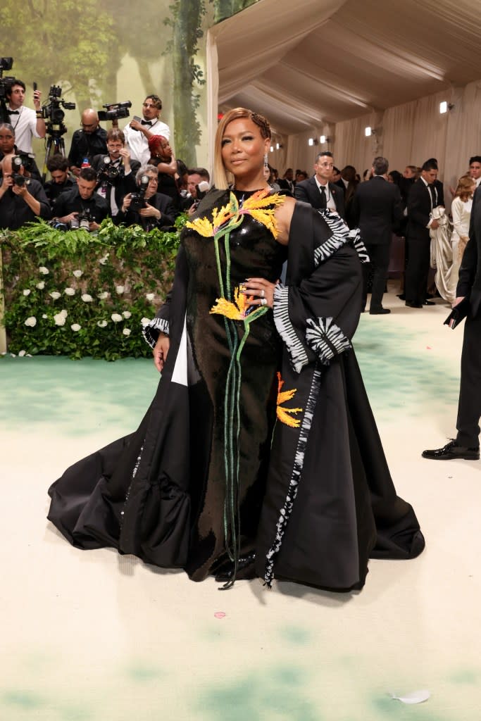 Queen Latifah attends The 2024 Met Gala Celebrating "Sleeping Beauties: Reawakening Fashion" at The Metropolitan Museum of Art on May 06, 2024 in New York City.