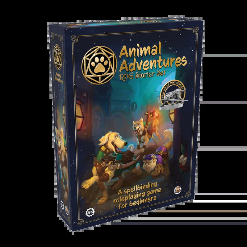 The cover of the box for Animal Adventures RPG Starter Box