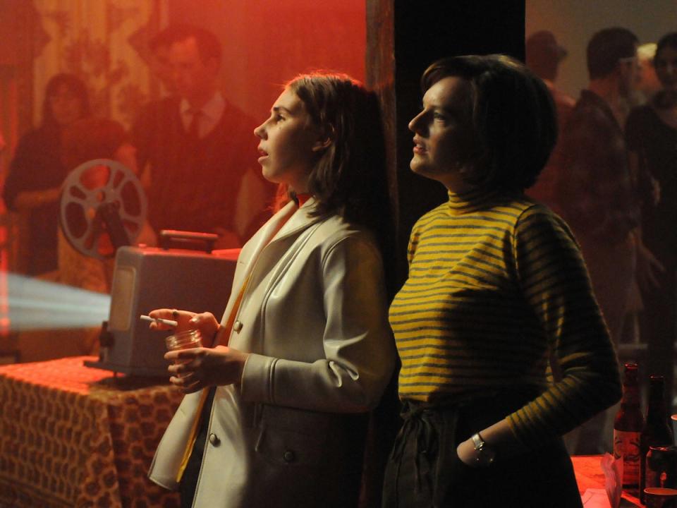 The ice-cool Joyce (Zosia Mamet) and Peggy Olsen (Elisabeth Moss) in season four of ‘Mad Men' (AMC)