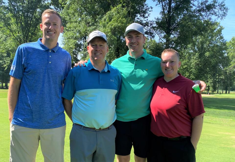 Champions of the Immaculate Conception Parish outing were, from left, Alex, Rob, Elliot and Emilee Woolf.