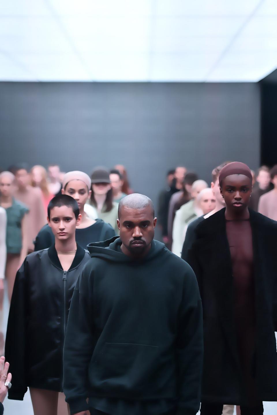 Kanye West unveils YEEZY season 1 at New York Fashion Week, 2015