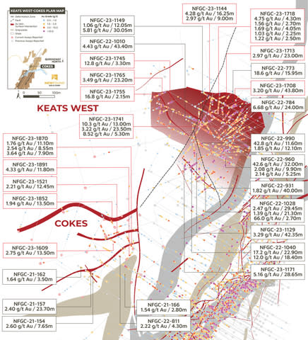 Figure 2. Keats West and Cokes plan view map (Graphic: Business Wire)