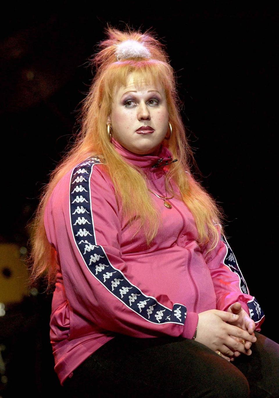 Library filer dated 31/03/2004 of comedian Matt Lucas on stage as Little Britain character Vicky Pollard. Illiterate nursery staff who discuss their nights out drinking in front of toddlers risk creating a generation of 'Vicky Pollards', a teachers' leader warned today.