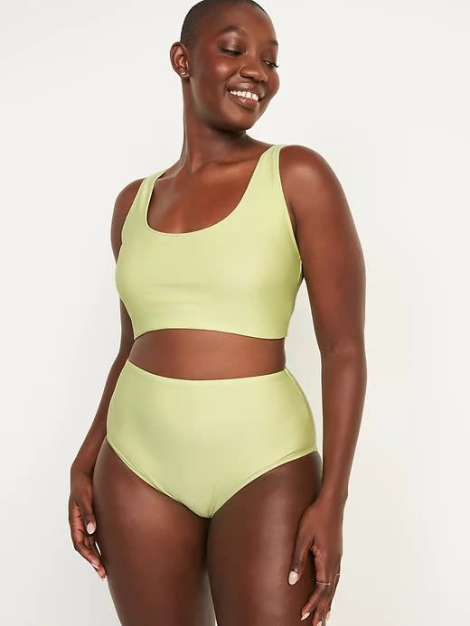 Scoop-Neck Swim Top