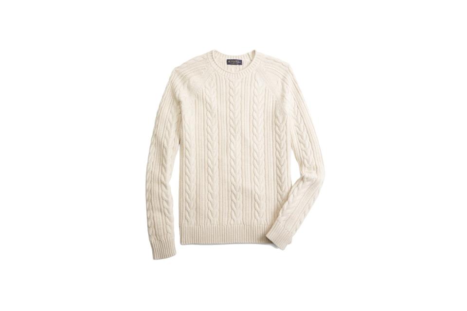 Brooks Brothers fisherman rollneck sweater (was $118, 50% off)