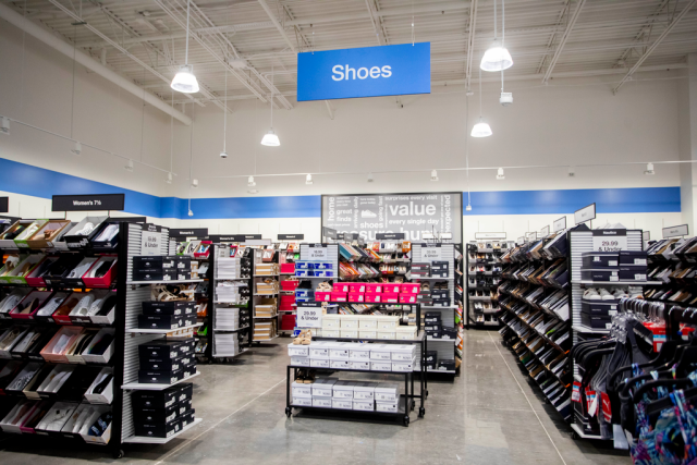 Shoe store sales inside macy's