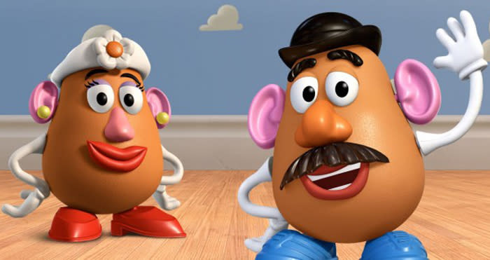 Mr Potato Head and Mrs Potato Head in Toy Story