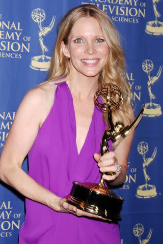 <p>Kathy Hutchins / Hutchins Photo</p> Lauralee Bell at the 2014 Creative Daytime Emmy Awards in Los Angeles, California.