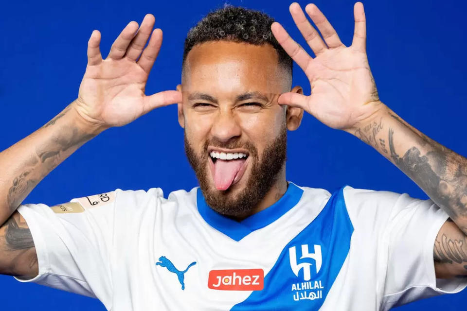 內馬爾(Neymar)加盟阿爾希拉爾(Al-Hilal)收獲頗豐。法新社