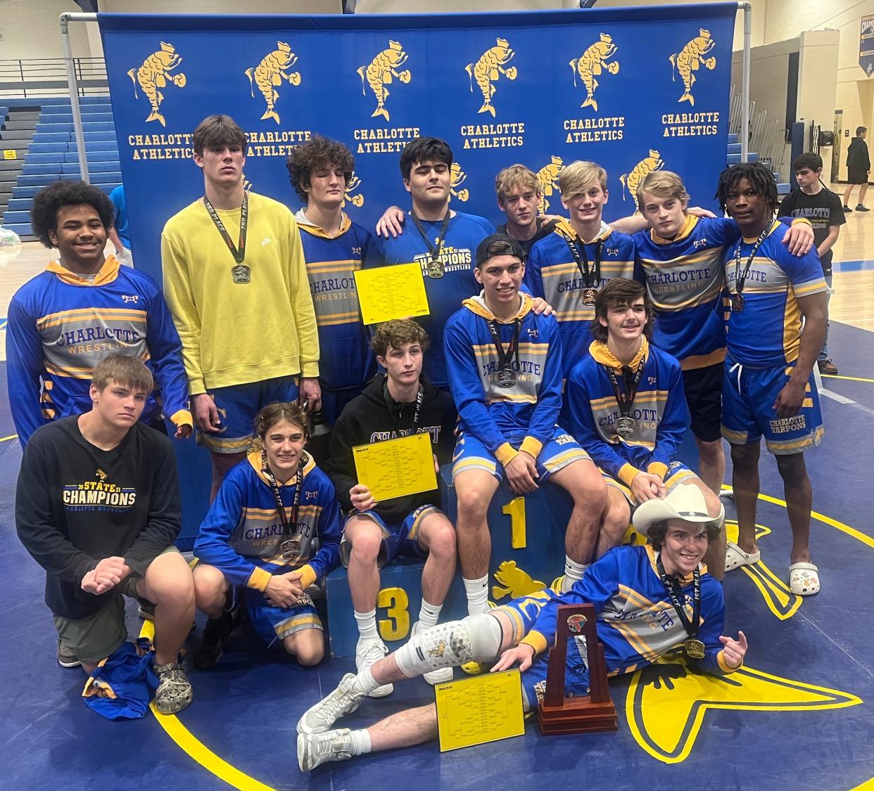 The Charlotte High wrestling team captured the Class 2A-Region 3 title Saturday at Wally Keller Gymnasium in Punta Gorda.