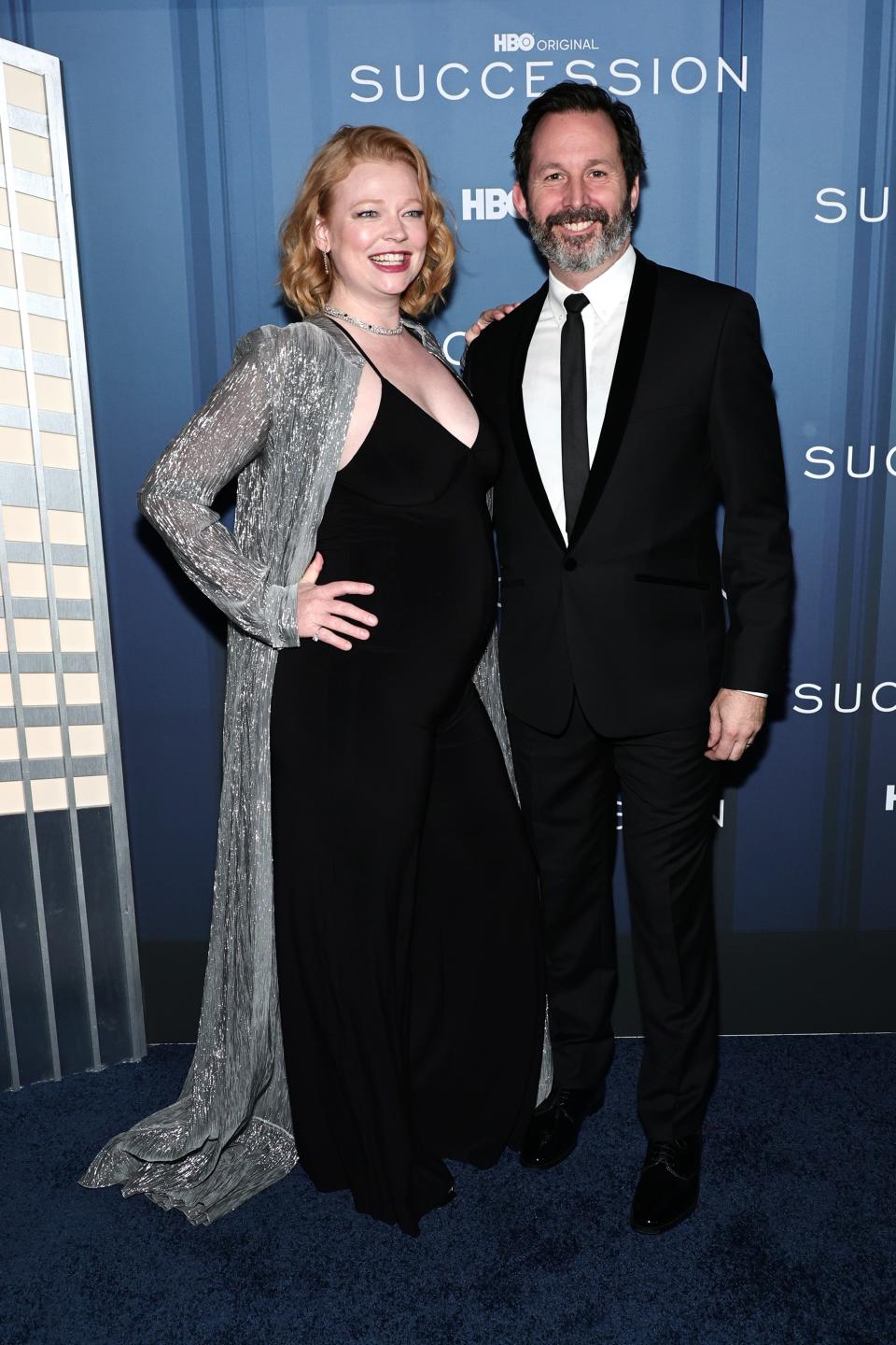 Sarah Snook introduced the world to her baby alongside her husband, Dave Lawson.