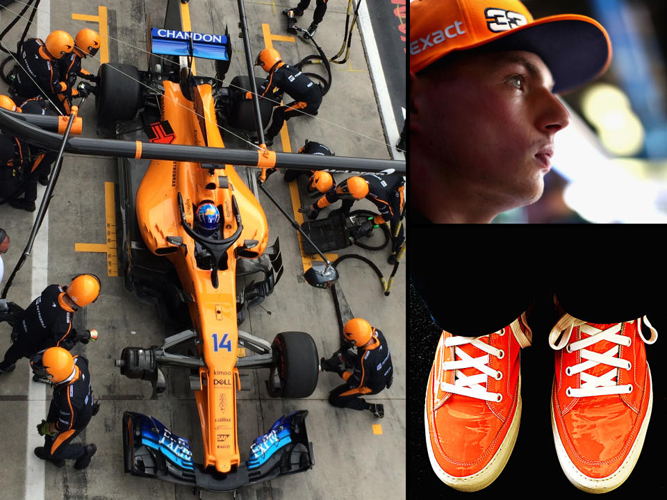 Oranges are not the only boots: Alonso, Verstappen, Sunnei boots – this year’s Italian Grand Prix had more than a taste of tangerine