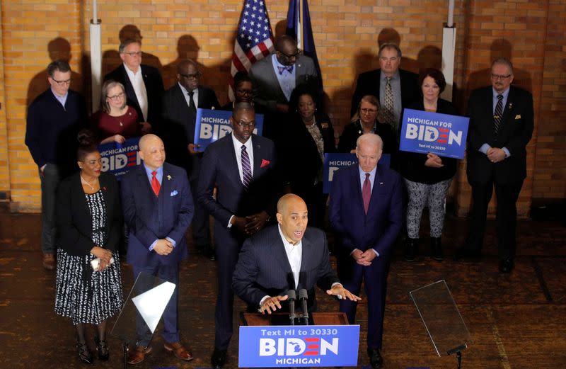 Democratic U.S. presidential candidate and former Vice President Joe Biden campaigns in Flint