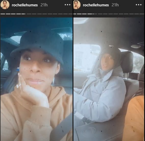 Rochelle Humes called husband Marvin to rescue her (Credit: Instagram/Rochelle Humes)