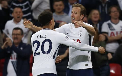 Dele Alli and Harry Kane celebrate - Credit: Getty images