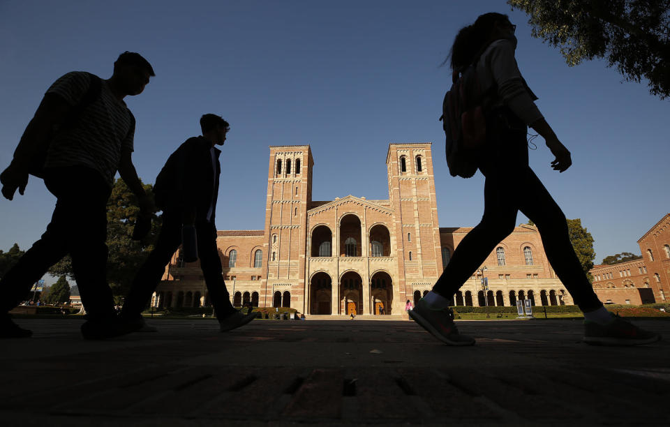 Image: Students at of the University of California, Los Angeles campus on, Nov. 17, 2021. (Al Seib / Los Angeles Times via Getty Images file)