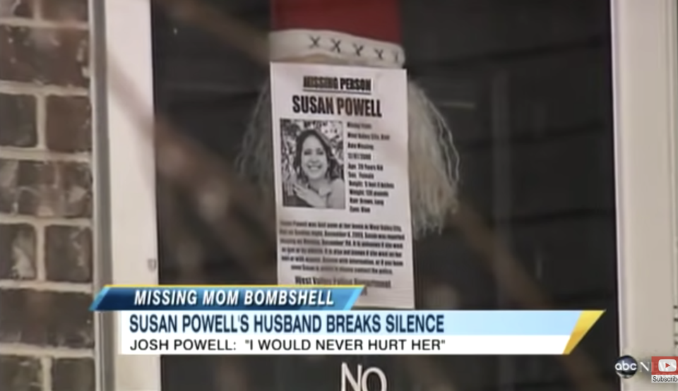 Susan Powell is on a missing person flyer