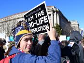 <p>Anti-abortion activists from around the U.S. gather in Washington, Jan. 19, 2017 for the annual March for Life. (Photo: Eva Hambach/AFP/Getty Images) </p>