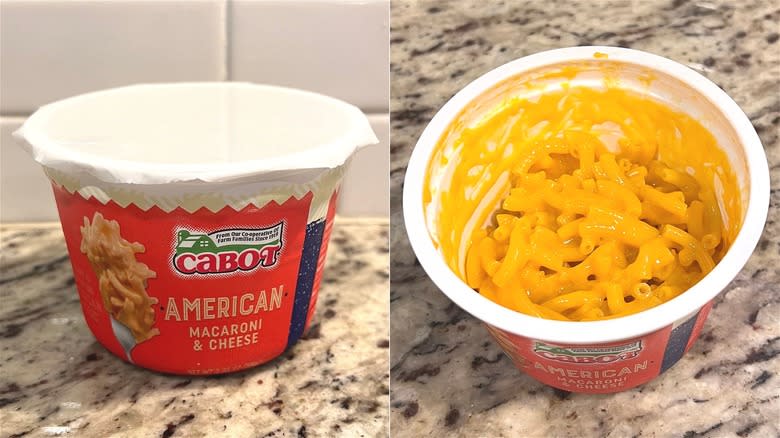 Cabot mac and cheese cup