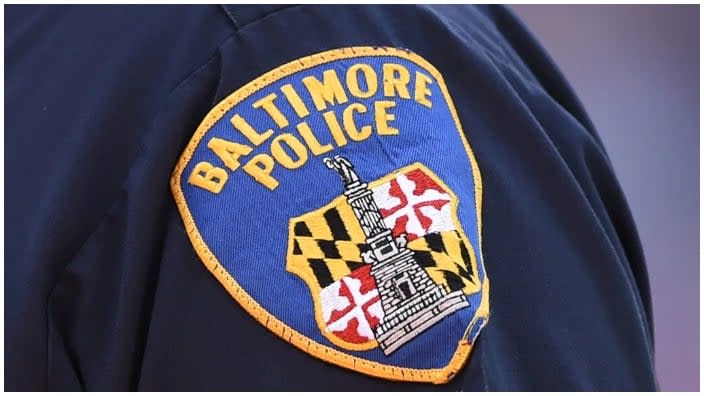 A Baltimore City police officer at Camden Yards on Aug. 25, 2019 in Baltimore, Maryland. (Photo by Mitchell Layton/Getty Images)