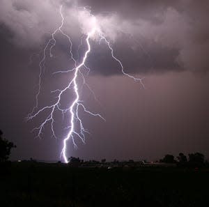 If you can hear thunder while you're outside, you're at risk for a lightning strike.