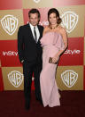 Filmmaker Len Wiseman and Kate Beckinsale attend the 14th Annual Warner Bros. And InStyle Golden Globe Awards After Party held at the Oasis Courtyard at the Beverly Hilton Hotel on January 13, 2013 in Beverly Hills, California.