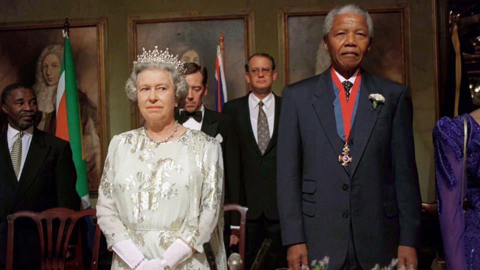 The Queen At A Banquet In Cape Town, South Africa