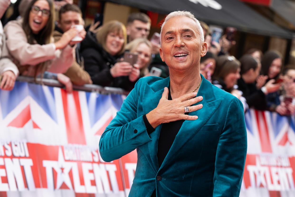 LONDON, ENGLAND - JANUARY 25: Bruno Tonioli attends the Britain's Got Talent 2024 photocall at London Palladium on January 25, 2024 in London, England. (Photo by Jeff Spicer/WireImage)