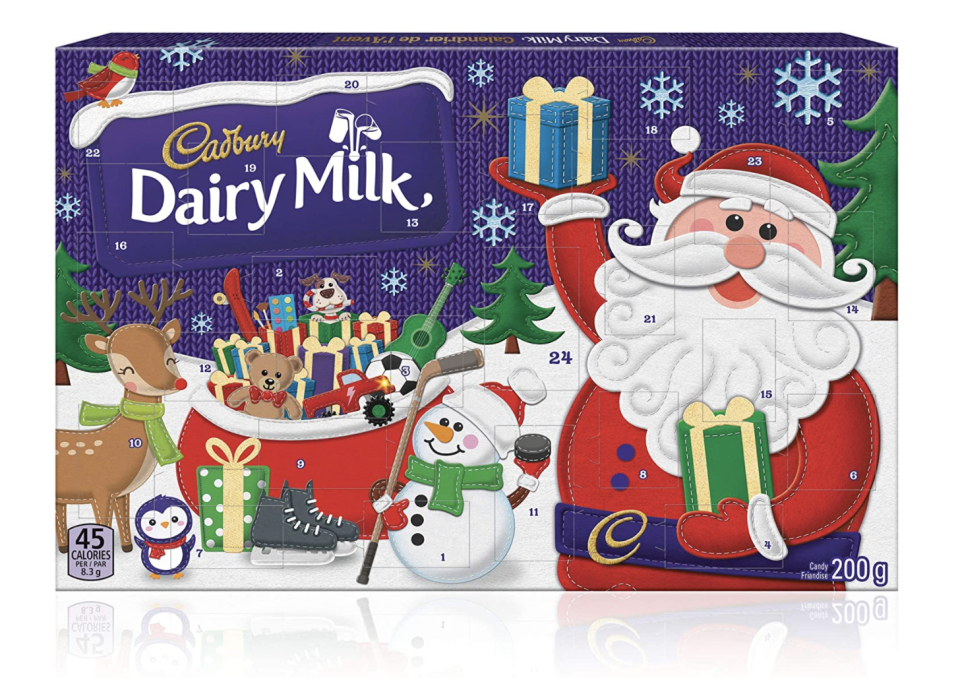 Cadbury Dairy Milk Advent Calendar with santa (Photo via Amazon)