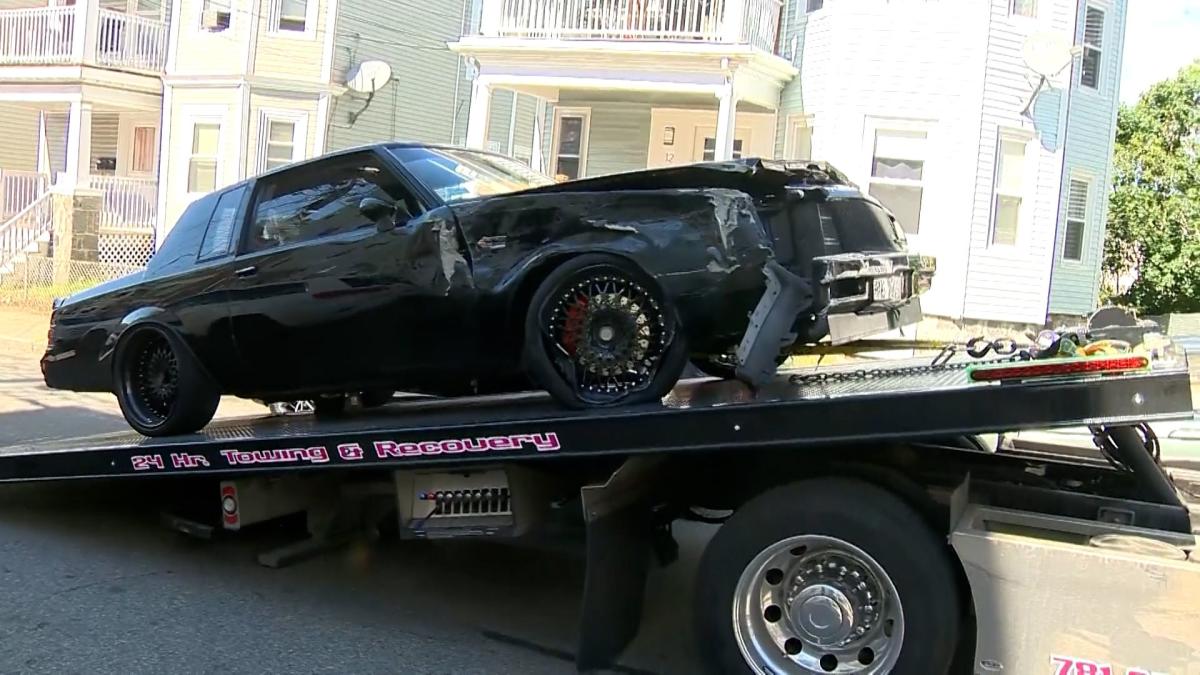 Car theft suspect at large after destructive joyride in Boston