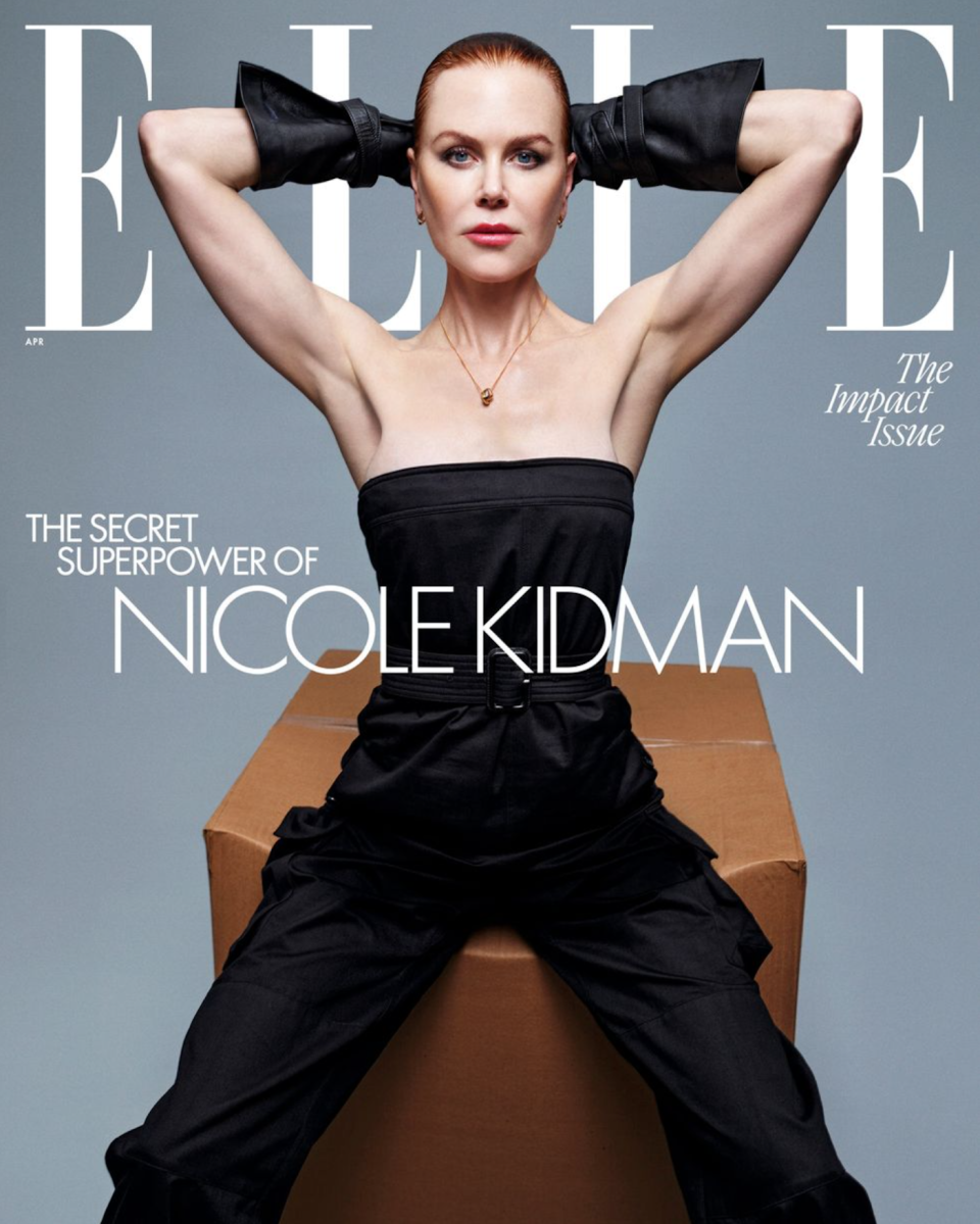 Nicole opened up about the differences in Hollywood and family life. Photo: Elle 