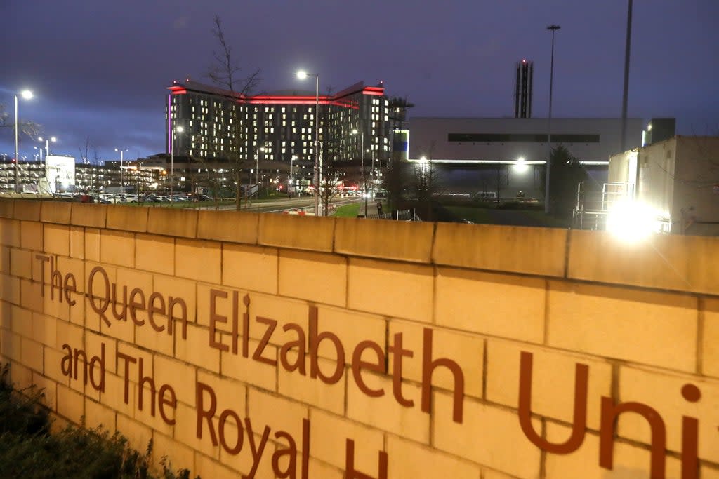 The inquiry will look at the Queen Elizabeth University Hospital in Glasgow (Andrew Milligan/PA) (PA Archive)