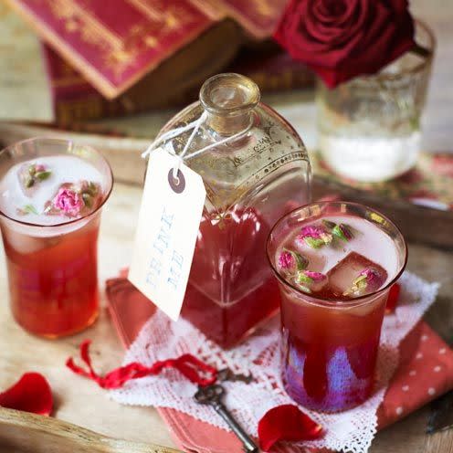 <p>A beautifully fragrant rose cocktail.</p><p><strong>Recipe: <a href="https://www.goodhousekeeping.com/uk/food/recipes/a535262/rosy-glow-cocktails/" rel="nofollow noopener" target="_blank" data-ylk="slk:Rosy Glow Cocktails;elm:context_link;itc:0;sec:content-canvas" class="link ">Rosy Glow Cocktails</a></strong></p>