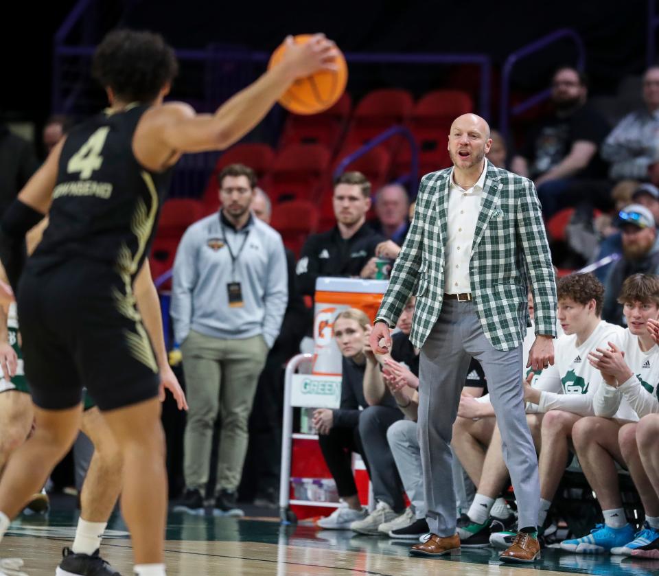 UWGB head coach Sundance Wicks and his team need one win in the final two games of the season to earn a first-round bye in the Horizon League tournament.