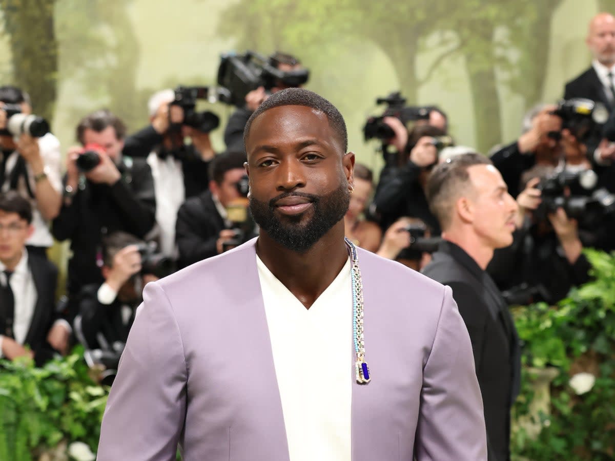 Dwyane Wade attends The 2024 Met Gala Celebrating “Sleeping Beauties: Reawakening Fashion” at The Metropolitan Museum of Art on 6 May 2024 in New York City. (Getty Images)