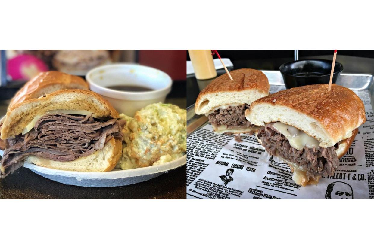 French Dip Sandwiches, Philippe's vs. Cole's, Los Angeles