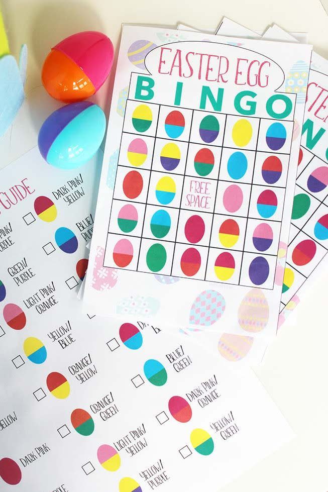 easter games for kids bingo