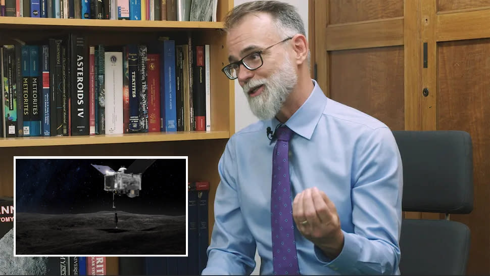  Dante Lauretta, the principal investigator of NASA's OSIRIS-REx mission, talking to Space.com. 