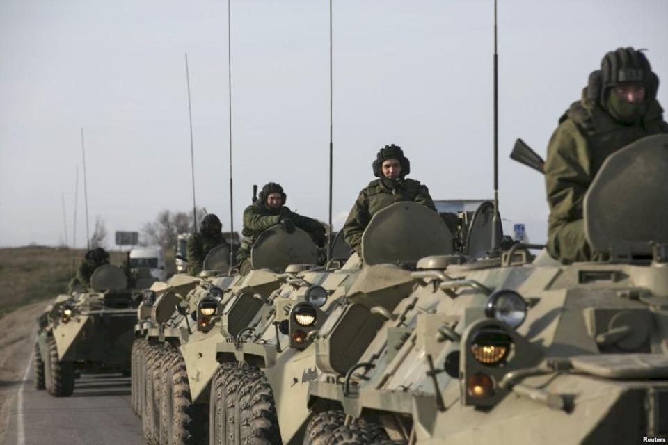 烏克蘭與俄羅斯情勢緊張，拜登不排除會晤雙方領袖。圖為烏克蘭國防部進行大規模演習。(圖取自推特)