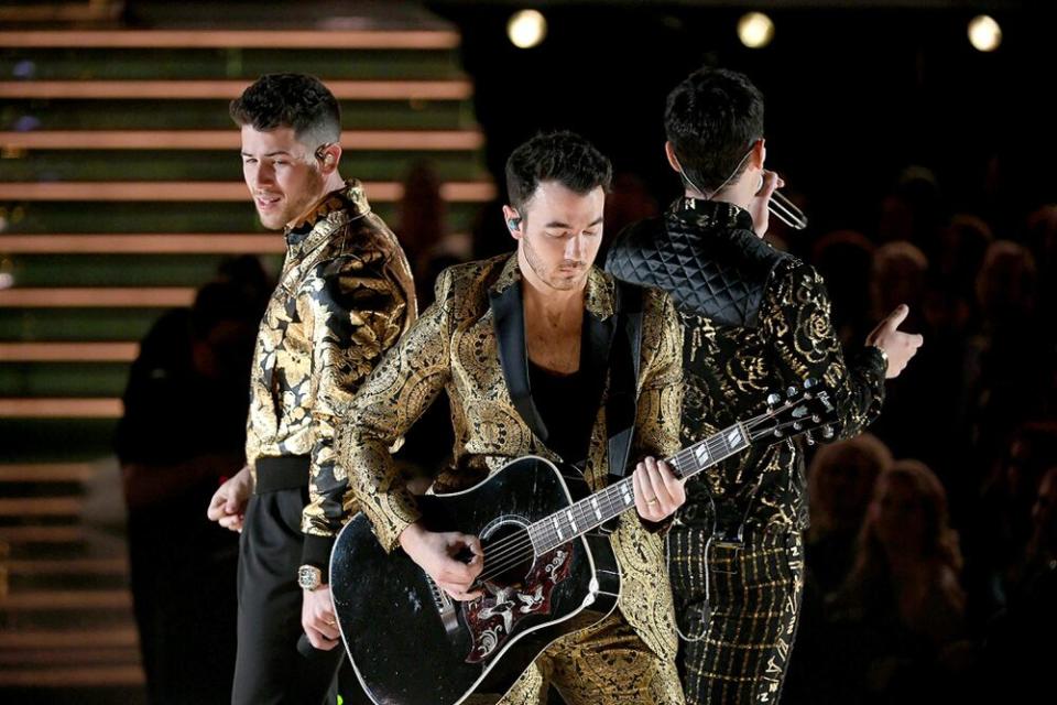 The Jonas Brothers performing at the 2020 Grammy Awards | Kevin Winter/Getty