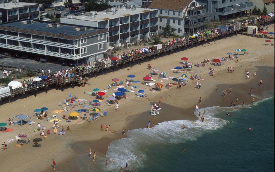 An aerial view of Bethany Beach, Delaware.