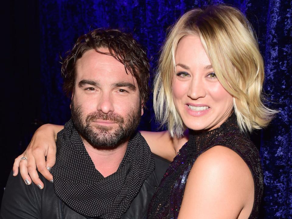 "Big Bang Theory" stars Johnny Galecki and Kaley Cuoco