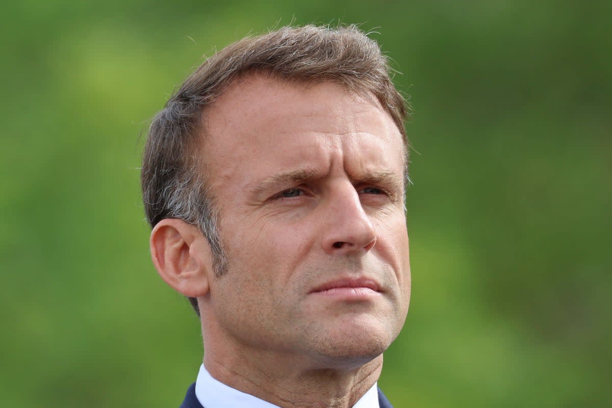 French President Emmanuel Macron  (Chris Jackson / PA)