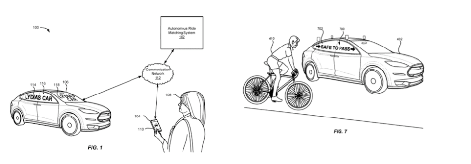 Lyft autonomous vehicle patent